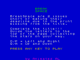 Opening screen
