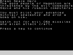 Opening screen