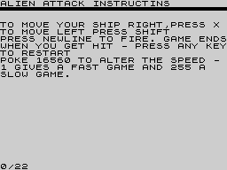 Opening screen