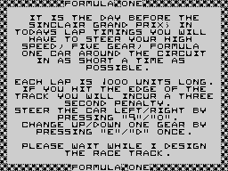 Opening screen