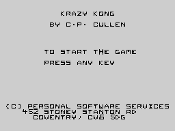 Opening screen