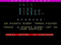 Opening screen