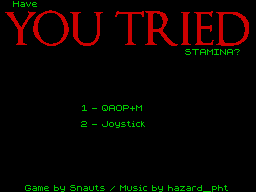 Opening screen