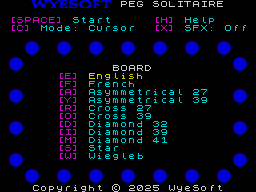 Opening screen