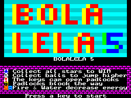 Opening screen