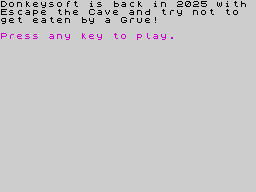 Opening screen