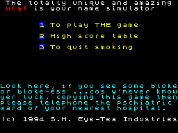 Running screen
