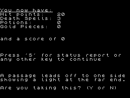 Running screen