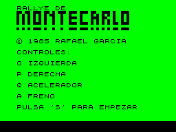 Opening screen