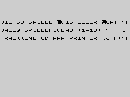 Opening screen
