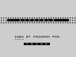 Opening screen