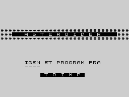 Opening screen