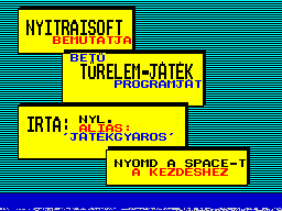 Opening screen