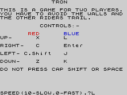 Opening screen