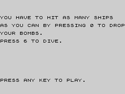 Opening screen
