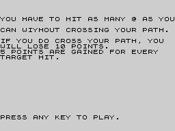 Opening screen