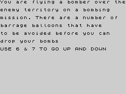 Opening screen