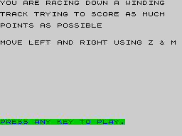 Opening screen