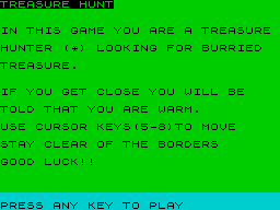 Opening screen