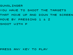 Opening screen