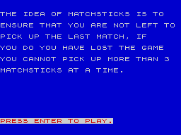 Opening screen