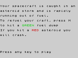 Opening screen