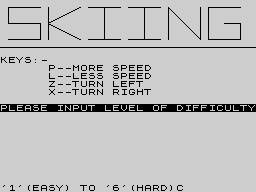 Opening screen
