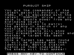Opening screen