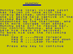 Opening screen
