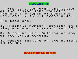Opening screen