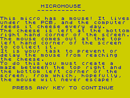 Opening screen