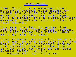 Opening screen