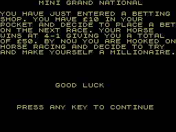 Opening screen