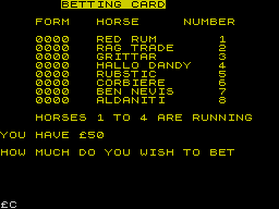 Running screen