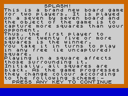 Opening screen