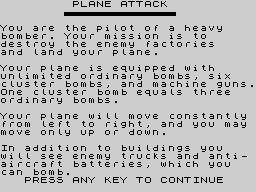 Opening screen