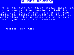 Opening screen