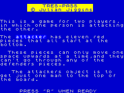 Opening screen