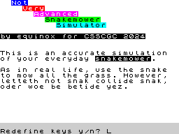Opening screen