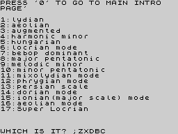 Opening screen