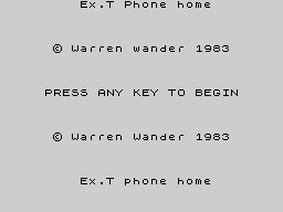Opening screen