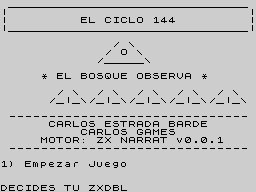 Opening screen