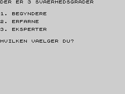 Opening screen