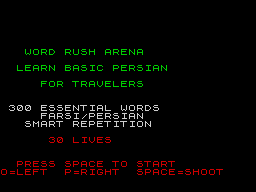 Opening screen