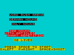 Opening screen