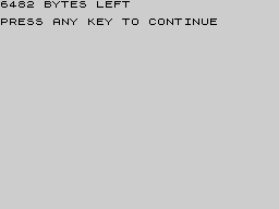 Opening screen