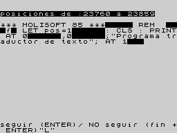 Running screen