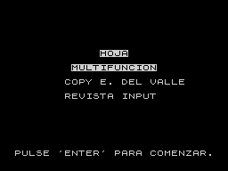 Opening screen