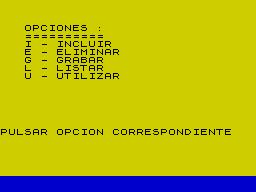 Opening screen
