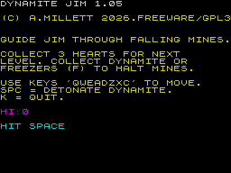 Opening screen